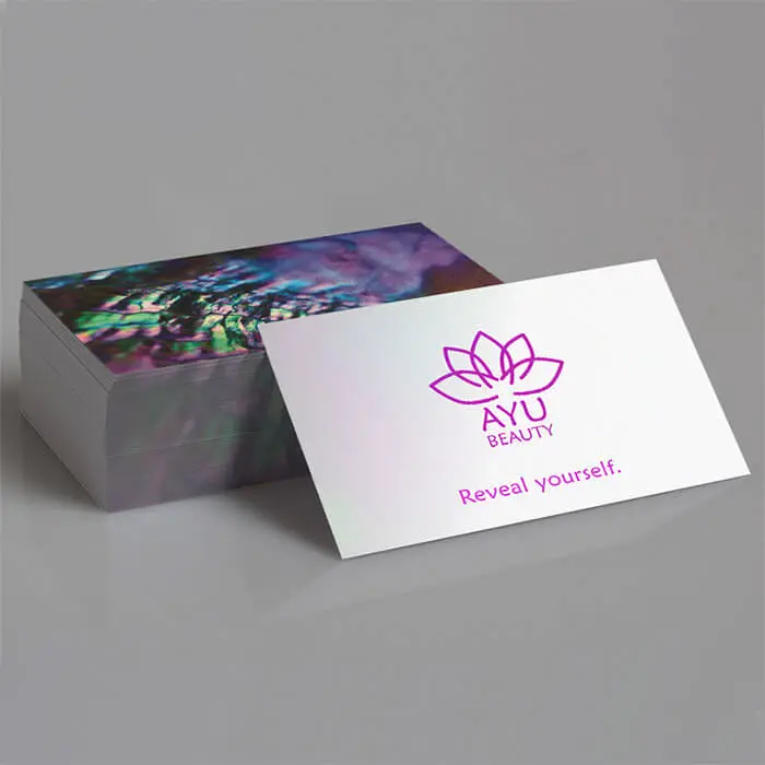Pearlescent Business Card Printing