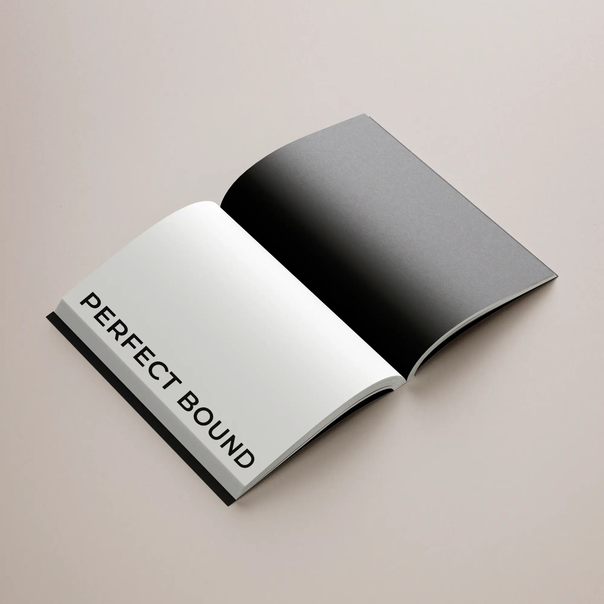 Perfect Bound Booklet - Open