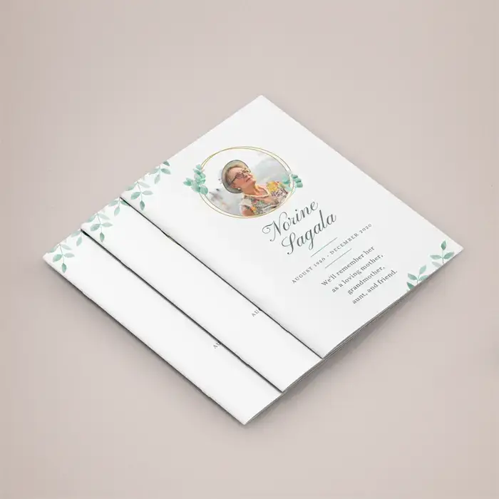 Funeral Order of Service Booklet