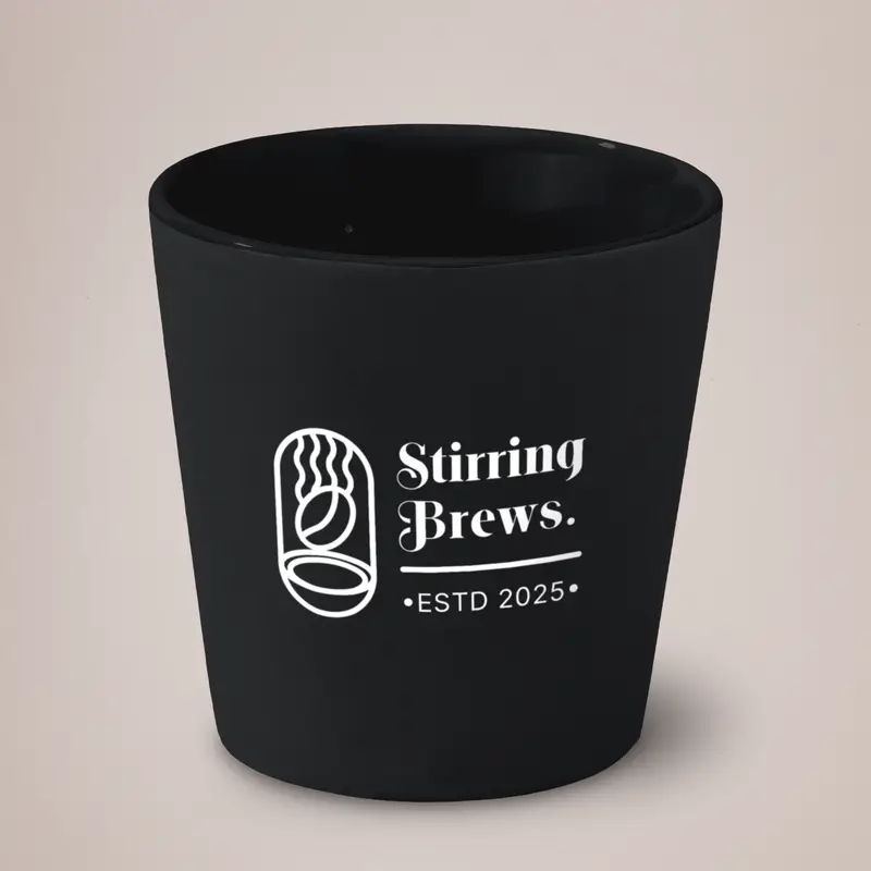 Black Matte branded mug