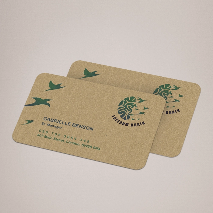 Shop Kraft Rounded Corner Business Cards >