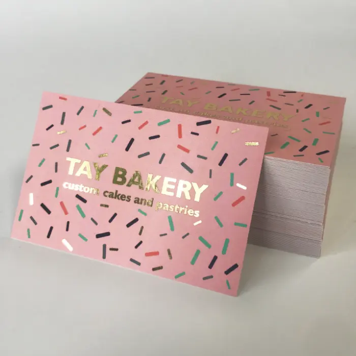 Metallic Foil Business Cards