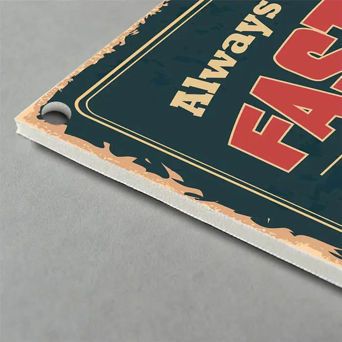 Foamex Menu Board with Drilled Holes