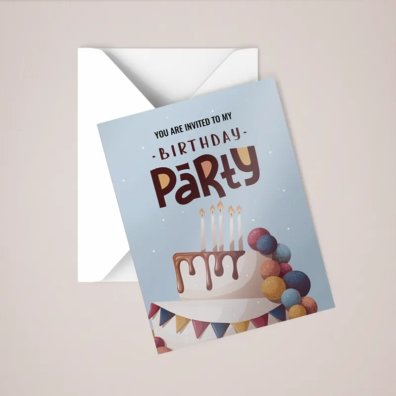 Custom Printed Invitations with Envelopes