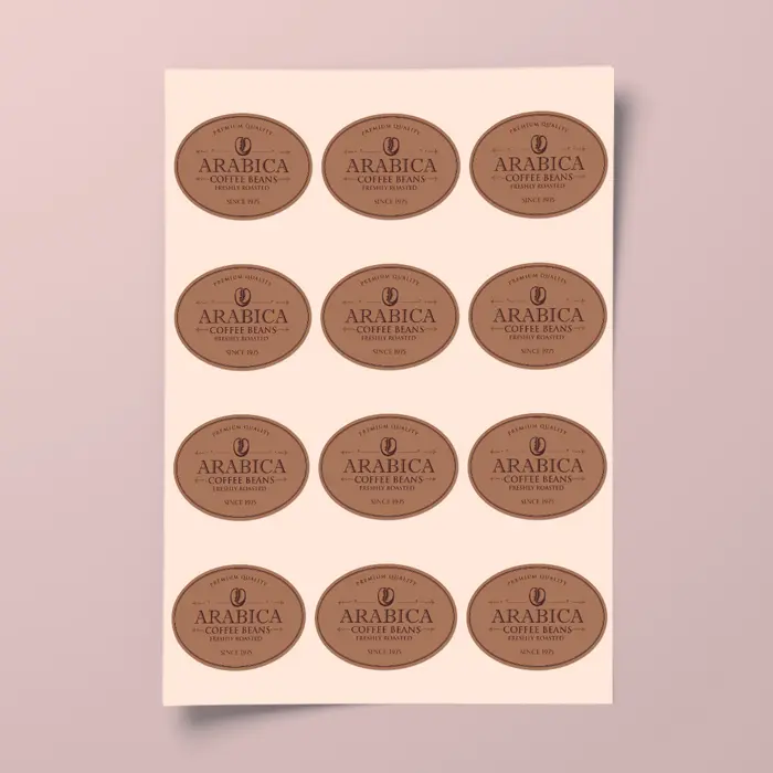 Oval Branded Stickers