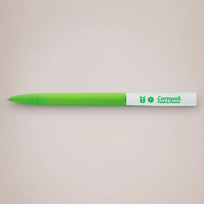 Twist Action lime green pens