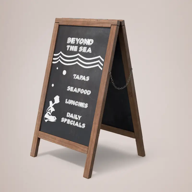 Custom Printed Personalised Chalkboard Menu