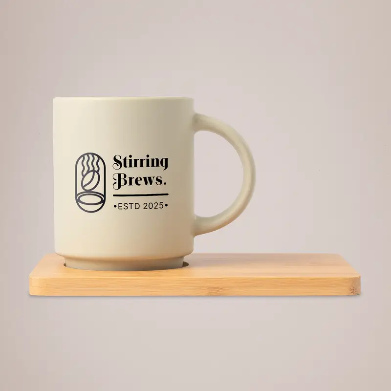 Printed Mug & Bamboo Board 