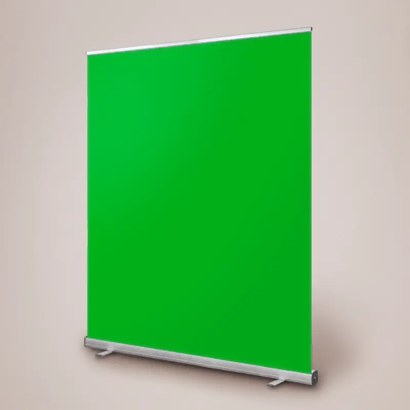 Green Screen Roller Banner | Portable Green Screen