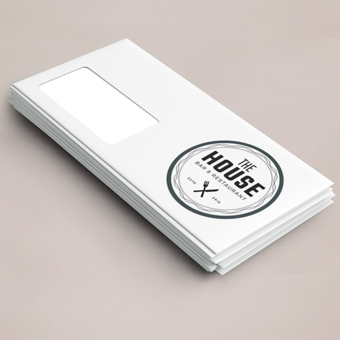 Custom Printed 90gsm DL Windowed Envelopes