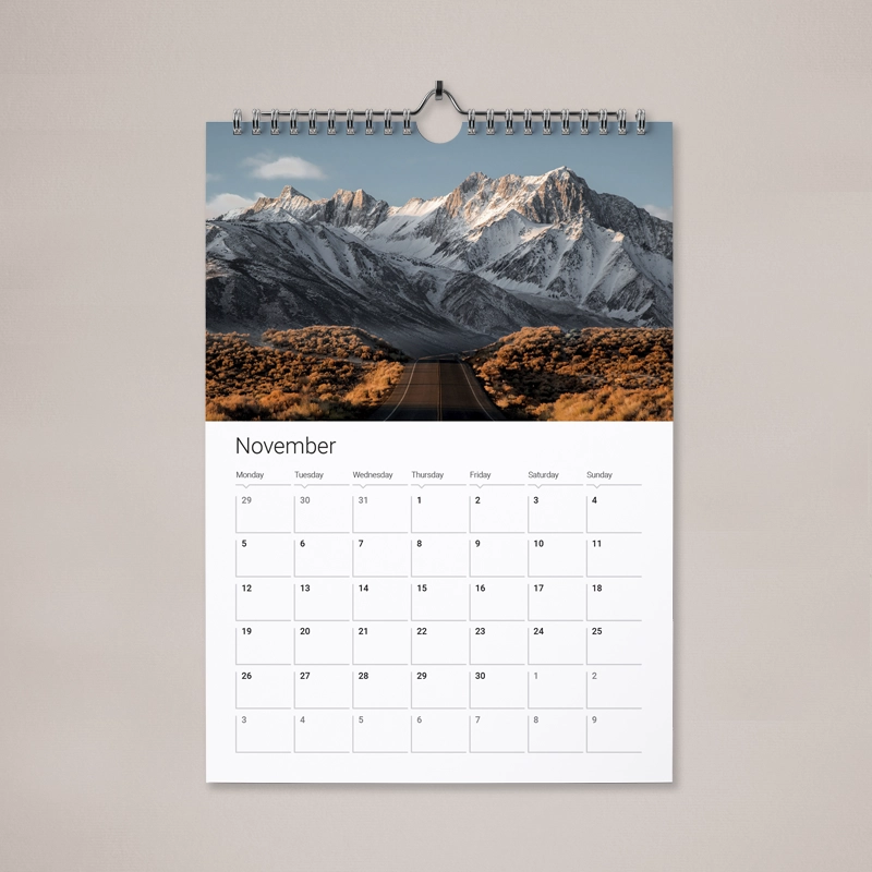Thumb Cut Calendar | 2026 Templates Now Available
