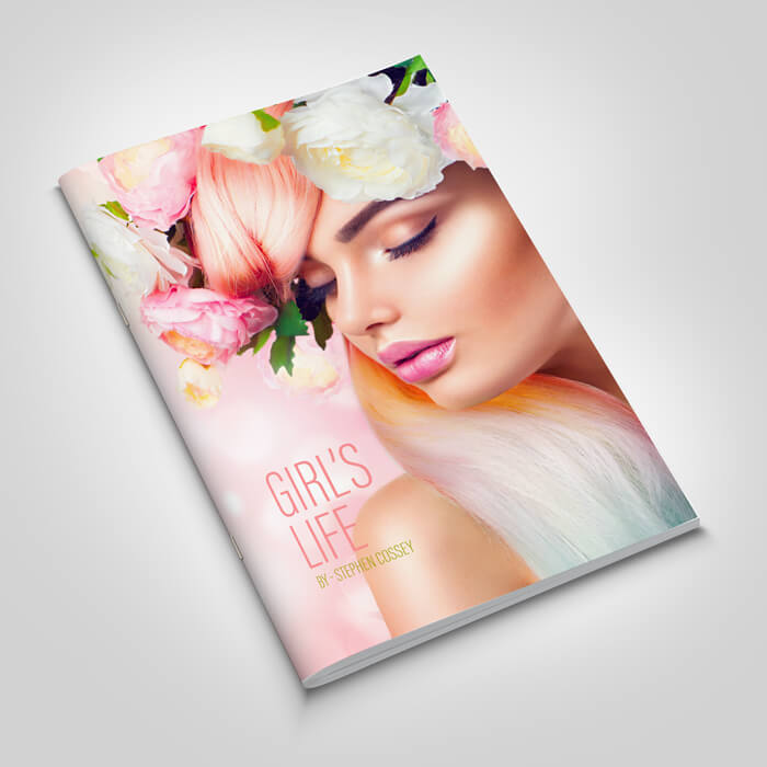 A5 portrait saddle stitched (stapled) booklet