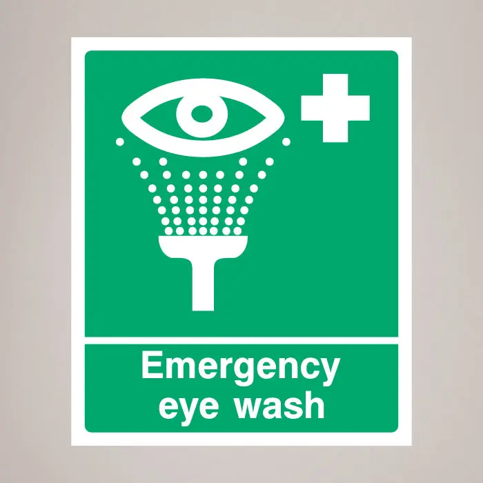 Eye Wash Safety Signage
