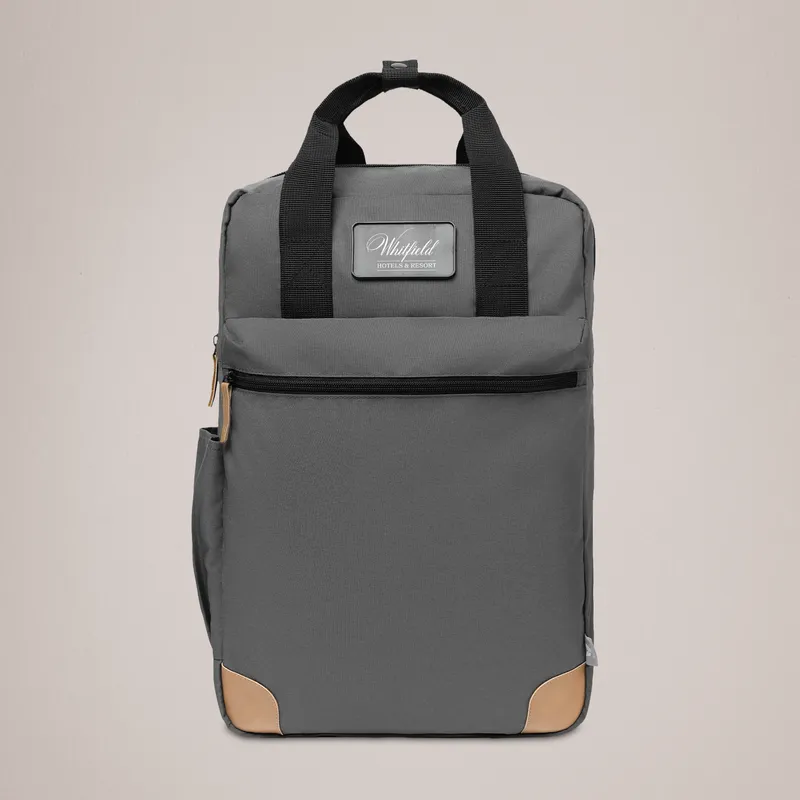 Custom Logo Travel Backpack - Grey