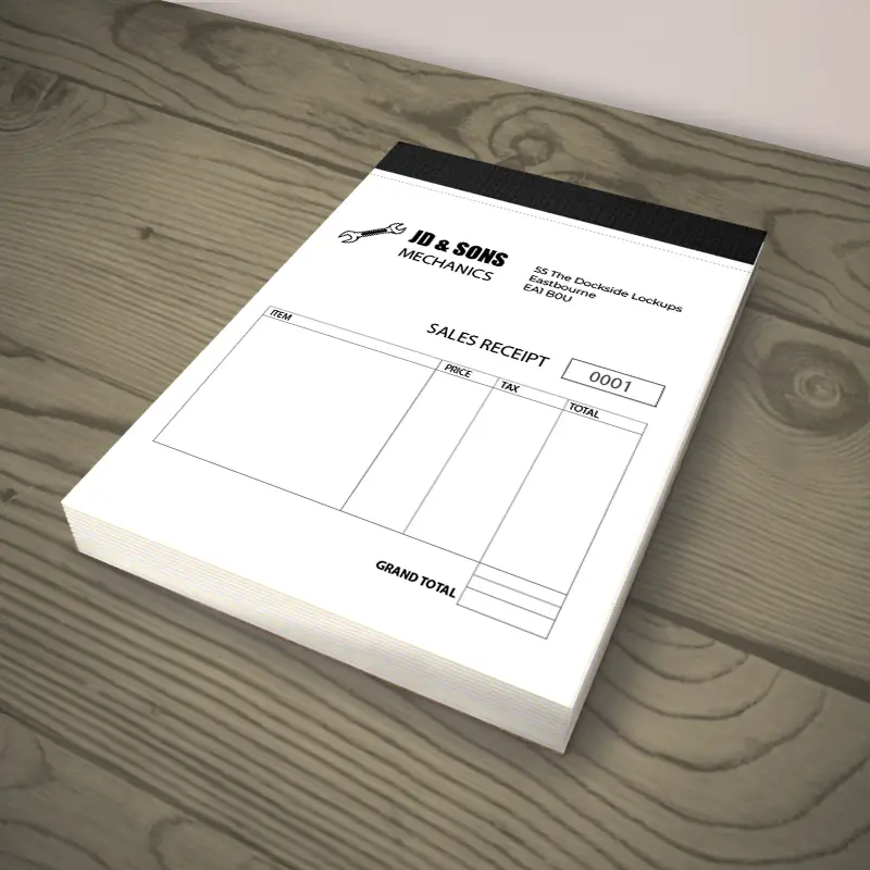 Custom NCR book