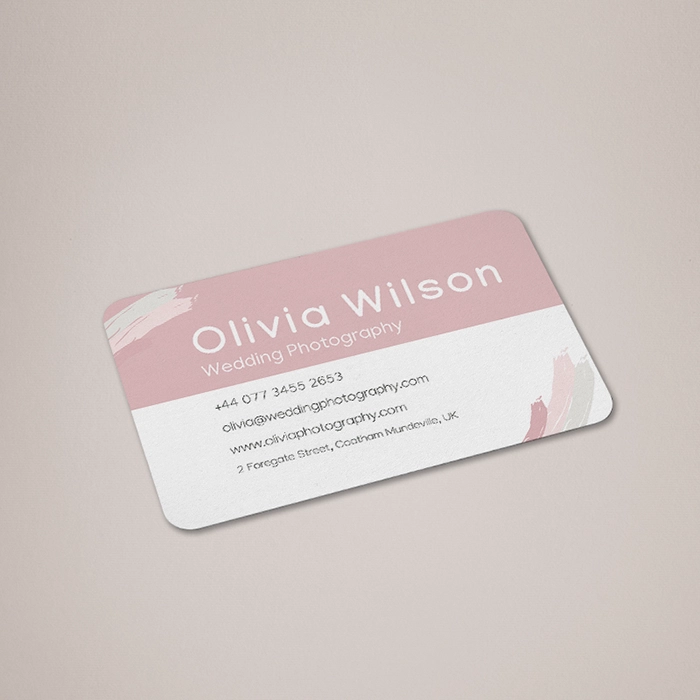 Shop Uncoated Rounded Corner Business Cards >