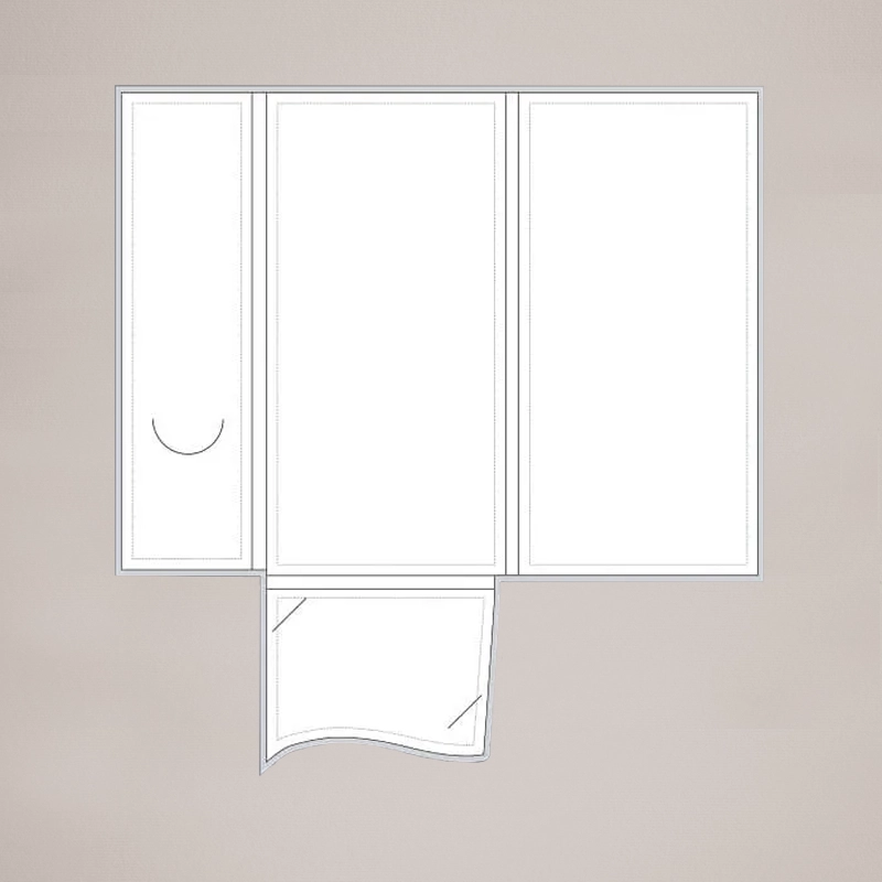 DL Interlocking folder template