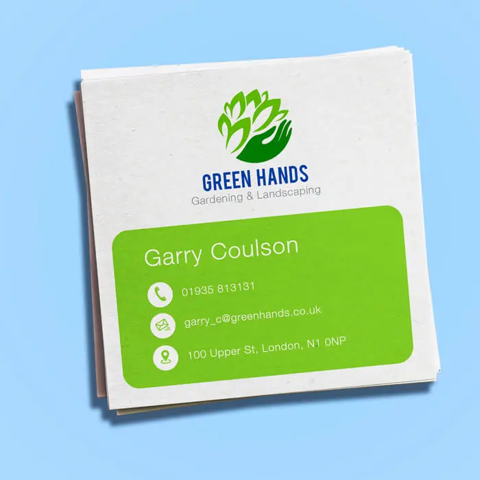 Recycled Square Business Card Printing
