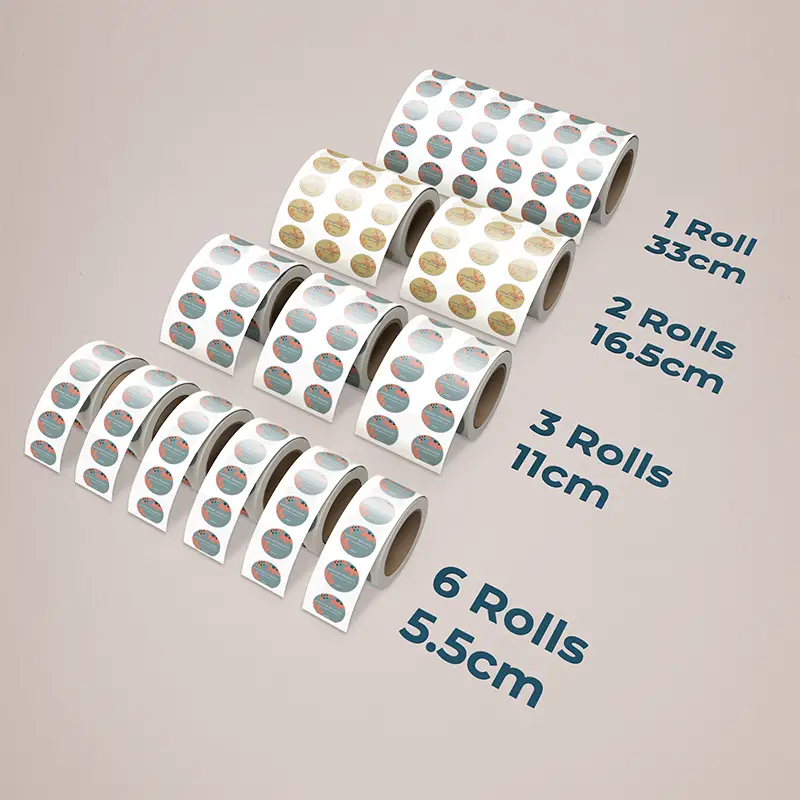 Roll Sizes - Polypropylene Deluxe White (Gloss)