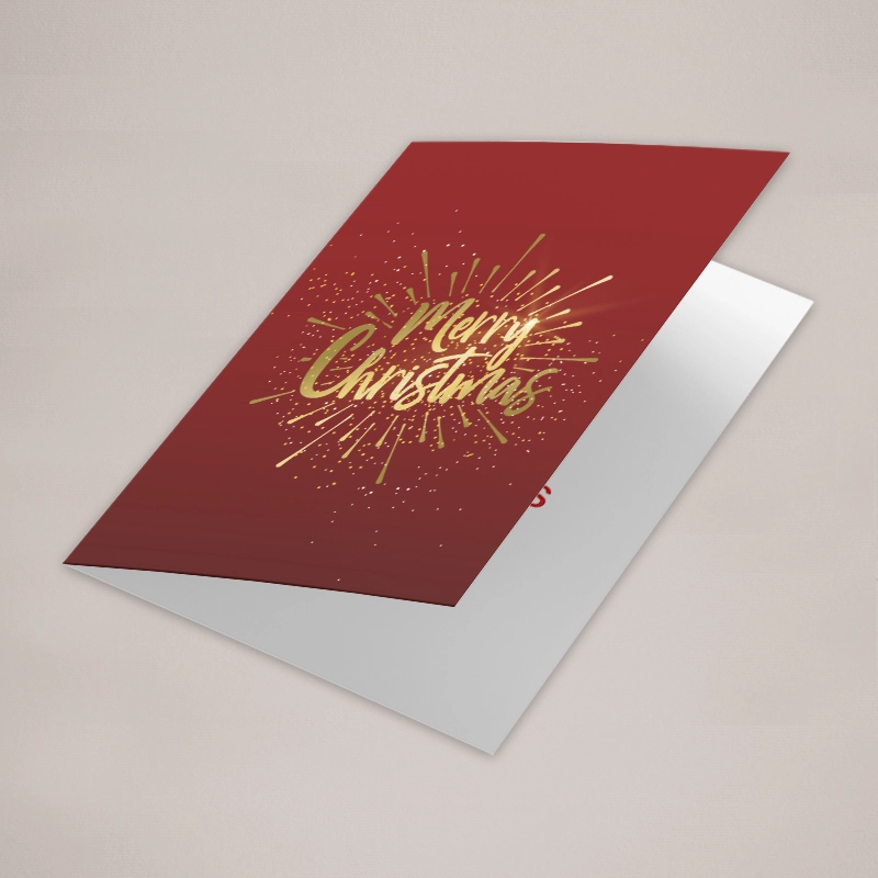 Custom Greeting Card with Gold Foil