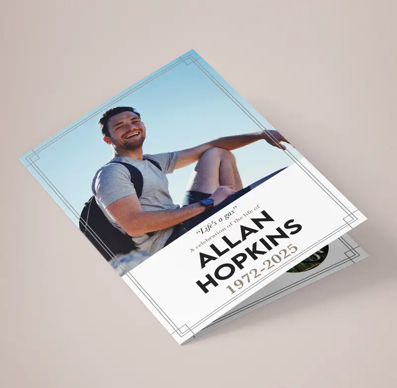 A5 Funeral Order of Service Printing