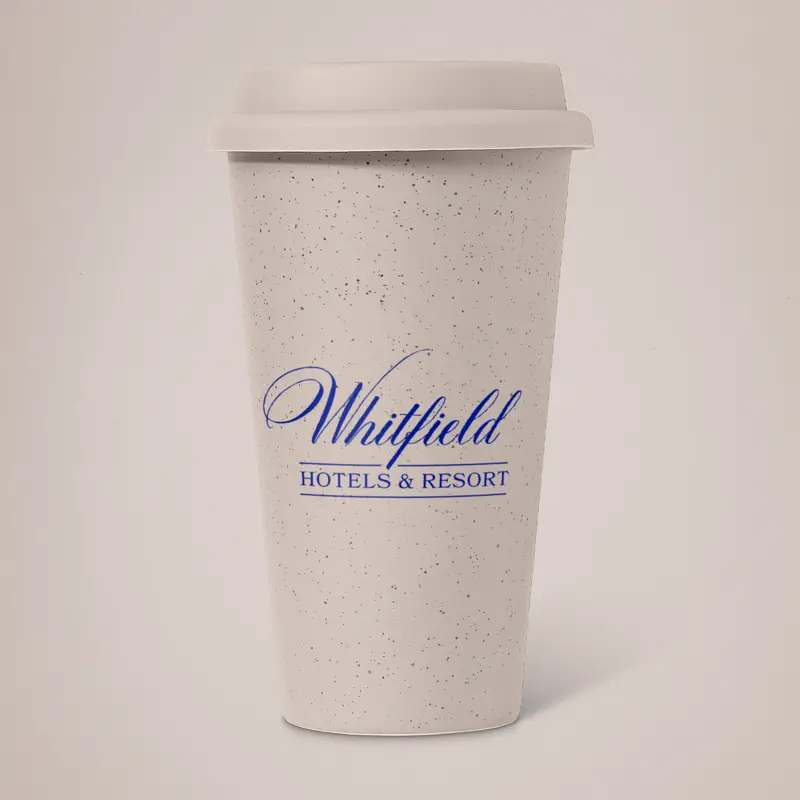 Branded Travel Tumbler - Cream