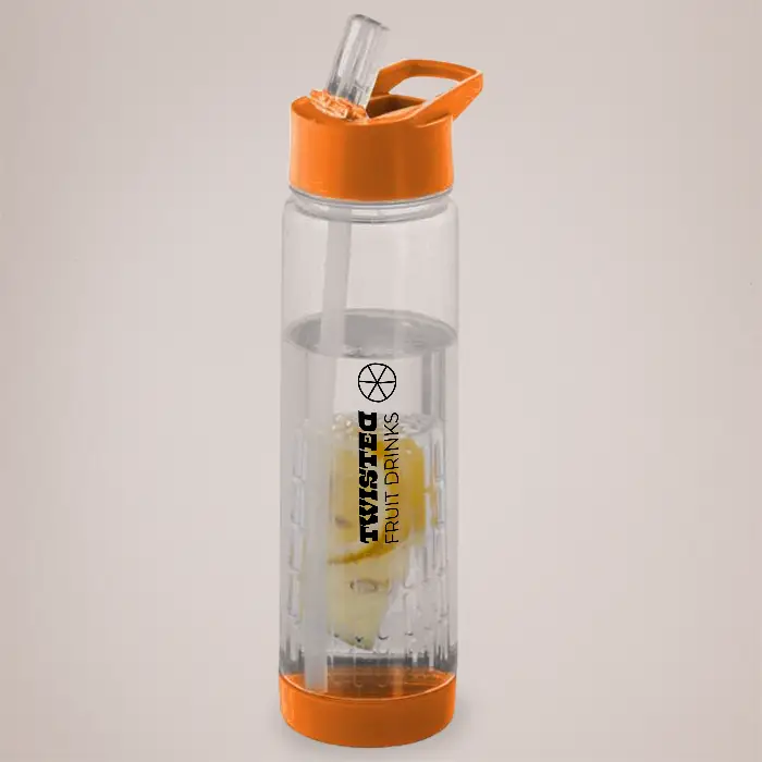 Branded fruit infuser bottles