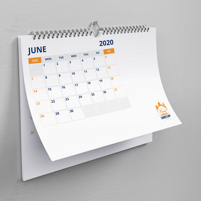 Wiro Bound Thumb Cut Calendars Tradeprint